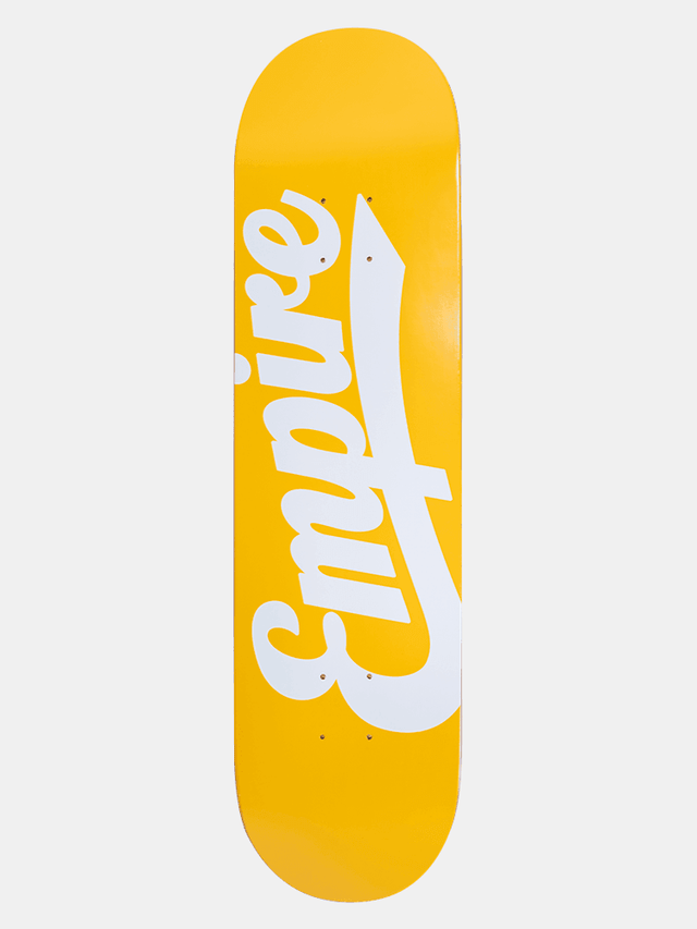 Empire Logo Hit Deck - Ochre - Empire Skate NZ 